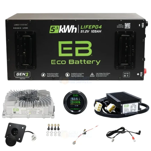ECO BATTERY EZGO TXT Lithium Battery Replacement Kit (Replaces ELiTE Samsung Battery)