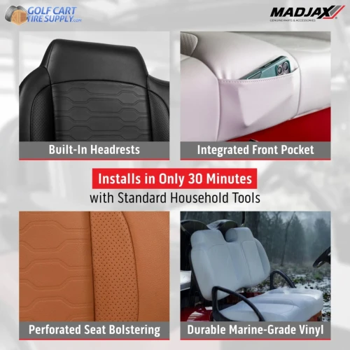 MadJax Aspen Club Car Onward Front Seat Cushions (Choose Your
