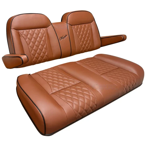 KOZIP EZGO RXV Front Seat Cushion Set Deluxe - BROWN