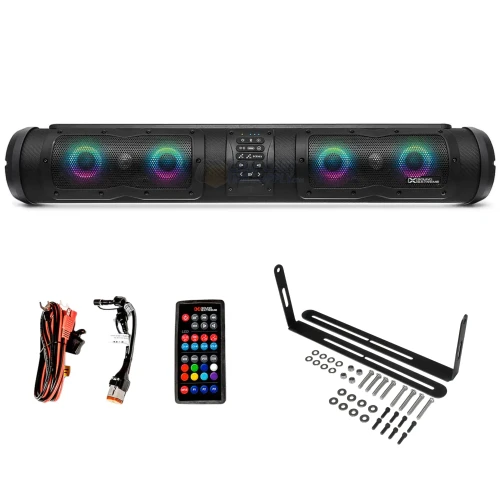 ECOXGEAR 28" Golf Cart Sound Bar SoundExtreme Speaker System (Bluetooth w/ RGB Lights)
