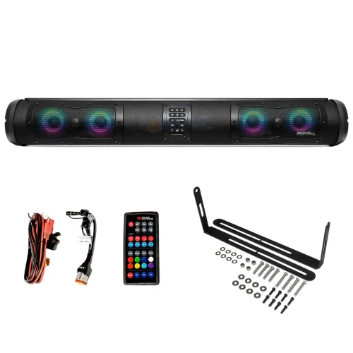 ECOXGEAR 33" Golf Cart Sound Bar SoundExtreme Speaker System (Bluetooth w/ RGB Lights)