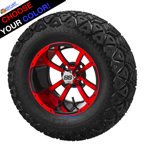 12" STORM TROOPER Wheels and 23x10.5-12" DOT All Terrain Tires Combo (Choose your Color!)