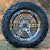 14" DOMINATOR Machined/Black Wheels and 23x10-14" DOT All Terrain Tires Combo