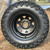 12" BLACK Steel Window Wheels and 23x10.5-12" DOT All Terrain Tires Combo