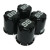 Black SS Golf Cart Center Caps