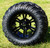 12" VAMPIRE Gloss Black Aluminum Wheels and 22x11-12 Crawler All Terrain Tires Combo - Set of 4