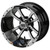 12" STORM TROOPER Machined Aluminum Wheels and 22x9.5-12" ELITE Street DOT Tires Combo