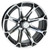 15" RHOX AC599 Machined/ Black Wheels and Innova 205/35R-15" DOT Tires Combo