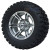 12" TERMINATOR Gunmetal Wheels and 23x10.5-12" All Terrain Tires