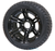 12" TERMINATOR Black Aluminum Wheels and 215/40-12 Low Profile DOT Tires