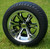 12" TRANSFORMER Machined Wheels and 215/40-12 DOT Golf Cart Tires Combo