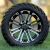 14" HD3 Machined/ Black Wheels and 23x10-14" DOT All Terrain Tires Combo - Set of 4