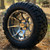 12" BANSHEE Gunmetal/ Machined Aluminum Wheels and 20x10-12" STINGER All Terrain Tires - Set of 4