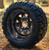 12" Black Steel Window Wheels and 22" STINGER All Terrain Tires