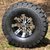 10" TEMPEST Black/Machined Wheels and 22x10-10" TRAIL FOX DOT All Terrain Tires Combo - Set of 4