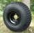 8" Black Steel Golf Cart Wheels and 18x9.50-8" Slasher Knobby Scorpion Tires - Set of 4