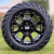 12" STALKER Black Aluminum Wheels and 20x10-12" All Terrain Tires Combo
