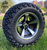 12" BULLITT Machined/Black Aluminum Wheels and 23x10.5-12 DOT All Terrain Tires Combo