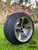 12" BULLITT Gunmetal/Machined Aluminum Wheels and 215/35-12 Low Profile DOT Tires Combo