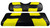 MADJAX Riptide Two Tone Rear Seat Covers - Black/Yellow