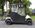 SS Matte Black 8" Golf Cart Hub Caps - Set of 4 Wheel Covers