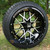 14" Hurricane Machined Wheels and Excel 205/30-14 Low Profile DOT Tires Combo - Set of 4