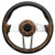 Club Car Onward / Tempo Steering Wheel 13" Aviator4 Wood Grain Grip w/ Aluminum Spokes