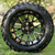 14" SPARTAN Black / Milled Aluminum Wheels and 23x10-14 DOT All Terrain Tires Combo