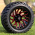 14" OPTIMUS Milled Wheels and 23x10-14 DOT All Terrain Tires Combo - RED