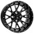 14" SPARTAN Black / Milled Wheels and 205/30-14 DOT Low Profile Tires Combo