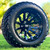 14" MAVERICK Gloss Black Wheels and 23x10-14 DOT All Terrain Tires Combo