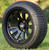 14" ORION Matte Black Wheels and 205/30-14 Low Profile DOT Tires Combo - Set of 4