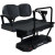 CAROLINA Premium Club Car Tempo / Onward Rear Seat Kit (BLACK Seat Cushion)