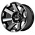 12" ATLAS Black/Machined Aluminum Wheels - Set of 4