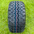 EXCEL 8" Black Steel Wheels and Sahara Classic 18x9.5-8" DOT All Terrain Golf Cart Tires Combo