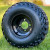 EXCEL 8" Black Steel Wheels and Sahara Classic 18x9.5-8" DOT All Terrain Golf Cart Tires Combo