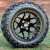 14" RALLY BLACK Aluminum Wheels and 23x10-14" DOT All Terrain Tires Combo