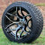 14" RALLY Machined / Black Aluminum Wheels and 205/30-14 DOT Low Profile Tires Combo - Set of 4
