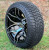 14" RALLY Machined / Black Aluminum Wheels and 205/30-14 DOT Low Profile Tires Combo - Set of 4