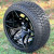 14" RALLY BLACK Aluminum Wheels and 205/30-14 DOT Low Profile Tires Combo - Set of 4