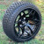 14" RALLY BLACK Aluminum Wheels and 205/30-14 DOT Low Profile Tires Combo - Set of 4