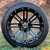 14" HD3 Black Aluminum Wheels and 205/30-14 DOT Low Profile Tires Combo - Set of 4