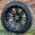 14" HD3 Black Aluminum Wheels and 205/30-14 DOT Low Profile Tires Combo - Set of 4