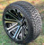 14" HD3 Machined / Black Aluminum Wheels and 205/30-14 DOT Low Profile Tires Combo - Set of 