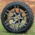 14" RALLY Machined Wheels and 20x8.50-14 STINGER DOT All Terrain Tires Combo - Set of 4