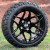 14" RALLY BLACK Wheels and 20x8.50-14 STINGER DOT All Terrain Tires Combo - Set of 4