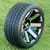 14" ATLAS Machined/ Black Aluminum Wheels and 205/30-14 Low Profile DOT Tires Combo