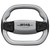 MOAB Club Car DS Golf Cart Steering Wheel Gloss GREY (Fits ALL Years)