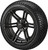 15" TERMINATOR Matte Black Wheels and 205/35R-15" Radial Low Profile DOT Tires Combo - Set of 4