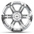 14" TERMINATOR Chrome Wheels and 205/30-14 DOT Low Profile Tire Combo - Set of 4